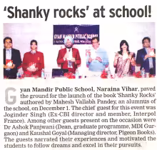 'Shanky Rocks!' book by MVP released on 1st December 2012